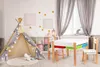 Mobili in legno per bambini: set composto da tavolo + 2 Anteprima dell’immagine prodotto 2