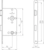 ABUS - Einsteckschloss für WC Türen ES WC L S 55 78 Produktbild-Vorschau 3