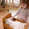 Puppenbett Noyer dunkelwalnussfarben für Puppen & Produktbild-Vorschau 2