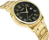 Casio #MTP-V002G-1B Hommes Standard Analogique Ton Or Acier Voir les images du produit 12