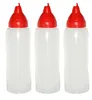 3 rote Quetschflaschen 750 ml tropffrei Ketchupflaschen Produktbild-Vorschau 1