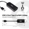 CLUB3D CAC-1420, Kabelgebunden, USB, Ethernet, 2500 Mbit/s, Produktbild-Vorschau 7