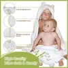 Baby-Handtuch mit Kapuze 100 x 70 cm Bambus und Baumwolle Produktbild-Vorschau 3