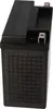 A black motorcycle battery shown from a side angle. Produktbild-Vorschau