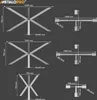 MetaloPro Pieds de table Spider, pieds de table en métal, Voir les images du produit 2