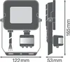 LEDVANCE FLOODLIGHT COMPACT SENSOR, 20 W, 830, SYM 100, BK, Anteprima dell’immagine prodotto 3