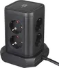 Brennenstuhl 8-gniazdowa wieża z 4 portami USB 2m Podgląd zdjęcia produktu 2