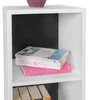 FineBuy Standregal Weiß Schwarz Holz 30x60x30 cm Modern Produktbild-Vorschau 5