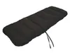 A black cushion for a chair or lounger, shown on a white background. Náhľad obrázku produktu