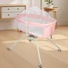 Berceau à 4 roues pour bébés jusqu'à 9 kg Rose Voir les images du produit 2