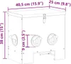 vidaXL Mangiatoia per polli argento 40,5 x 25 x 38 cm Anteprima dell’immagine prodotto 8