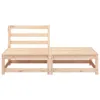 Gartensofa ohne Armlehnen mit Fußhocker Massivholz Kiefer Produktbild-Vorschau 4
