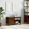 [Home] Plattenschrank Braun Eichen-Optik 85x38x48 cm Produktbild-Vorschau 1