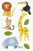 HEYDA Sticker Mix Zootiere, Karton, Mehrfarbig, Produktbild-Vorschau 3