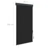 vidaXL Roleta zewnętrzna 100 x 250 cm antracytowa Podgląd zdjęcia produktu 9