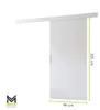 MINIO – Posuvné dvere „CLEAN A“ s šírkou 96 cm, farba: Náhľad obrázku produktu 3