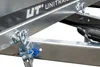 Close-up of a trailer hitch mechanism with a blue rope. Náhled obrázku produktu
