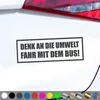 PantherPixel Fahr Mit Dem Bus Aufkleber Reisen Denk An Die Produktbild-Vorschau 1