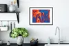 MuchoWow® MuchoWow® Gerahmtes Poster Kunst - Wellen - Farbe Produktbild-Vorschau 4