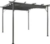 vidaXL Pergola avec toit extensible Anthracite 3x3 m Acier Voir les images du produit 7
