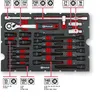 Einhell E-Case Werkzeugkoffer KFZ 121-teilig schwarz/rot Produktbild-Vorschau 3