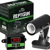 A product shot of a reptile heating lamp and thermostat controller, with its packaging in the background. Anteprima dell’immagine prodotto