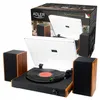 A turntable with two speakers and its packaging. Náhľad obrázku produktu