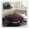 Emaillierte Gusseisen-Bratpfanne 6 l HAGE EGGPLANT Produktbild-Vorschau 4