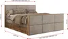 A diagram of a bed with dimensions indicated by red lines and text. Produktbild-Vorschau