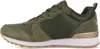 A side view of a green Skechers sneaker. Voir les images du produit