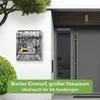 banjado Design Briefkasten Stahl schwarz mit Zeitungsfach Produktbild-Vorschau 5