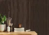 Akustikpaneel Walnuss einseitig foliert 2670 x 572 x 19 mm Produktbild-Vorschau 4