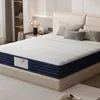 A mattress on a bed frame in a bedroom setting. Voir les images du produit