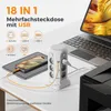 TESSAN 12 Fach Mehrfachsteckdose mit USB C Steckdosenleiste Produktbild-Vorschau 2