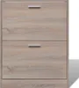 vidaXL Scarpiera in legno effetto rovere con 2 ribalte per Anteprima dell’immagine prodotto 10