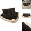 A collage of images showing a dog bed from different angles and a close-up of its material. Náhľad obrázku produktu