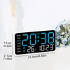 OKWISH Wanduhren, Digitaluhr ohne Rahmen, LED Uhr weiß Produktbild-Vorschau 6