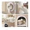 Relaxdays, rifugio per gatti, dimensioni: 34 x 60 x 40 cm, Anteprima dell’immagine prodotto 3