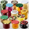 A collection of various jars with preserved food and decorative lids. Podgląd zdjęcia produktu