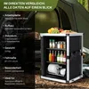 Izrielar Cucina da campeggio pieghevole con 3 cassetti, box Anteprima dell’immagine prodotto 3