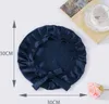 INF Schlafmütze für langes Haar, 100 % seide Navy blau Produktbild-Vorschau 2