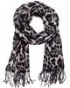 A leopard print scarf is laid out flat against a white background. Produktbild-Vorschau