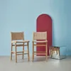 sweeek - 2er-Set Barhocker aus Heveaholz mit Seilbespannung Produktbild-Vorschau 5