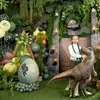 Folienballon "Jurassic World T-Rex" | 92x98cm  (MIT LUFT Produktbild-Vorschau 3