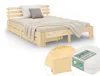 Homestyle4u Holzbett 140x200 mit Lattenrost mit Matratze Produktbild-Vorschau 1
