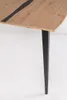 Tisch Melys 160 x 90 x 75 cm Spanplatte MDF Stahl Schwarz Braun_Natur24 Anteprima dell’immagine prodotto