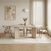 Skye Decor, Erweiterbarer Esstisch, Travertin, 160 x 90 cm Produktbild-Vorschau 2