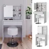 Toaletní stolek Vicco Laura Bílá 70 cm s taburetem, Model Náhled obrázku produktu 2