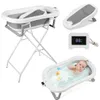 Ikodm Platzsparende faltbare Babybadewanne mit Gestell und Produktbild-Vorschau 10