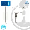 Diagram illustrating the application of a Tecuro product, likely a plumbing component, with branding and instructional text. Produktbild-Vorschau
